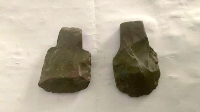 在廣治發現6000年曆史的石斧