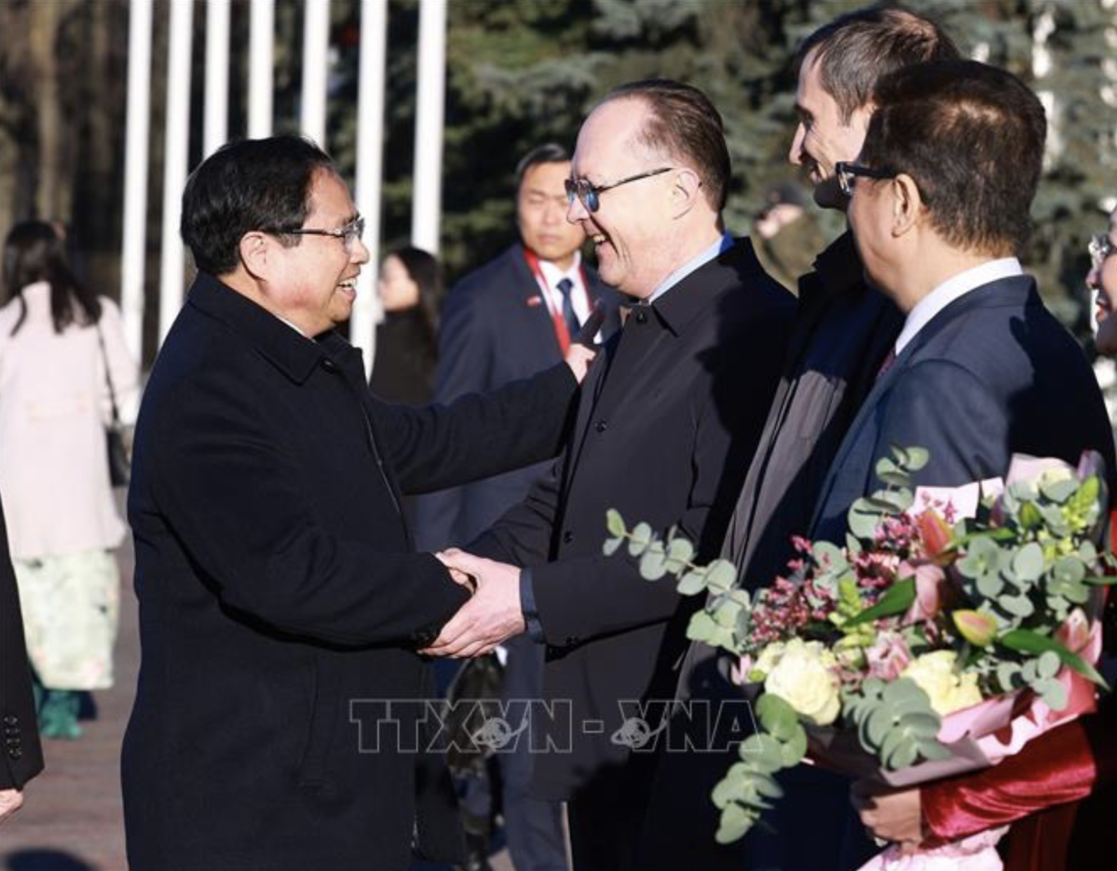 範明政總理開始對俄羅斯進行正式訪問