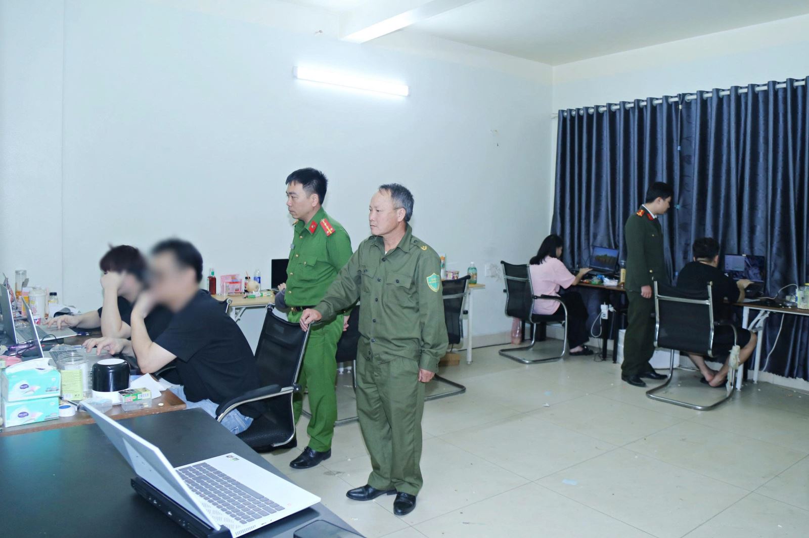 三個外國團伙在北寧設立“據點”從事高科技詐騙活動