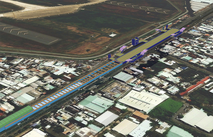 胡志明市關閉新山一機場附近交叉口以施工地鐵站