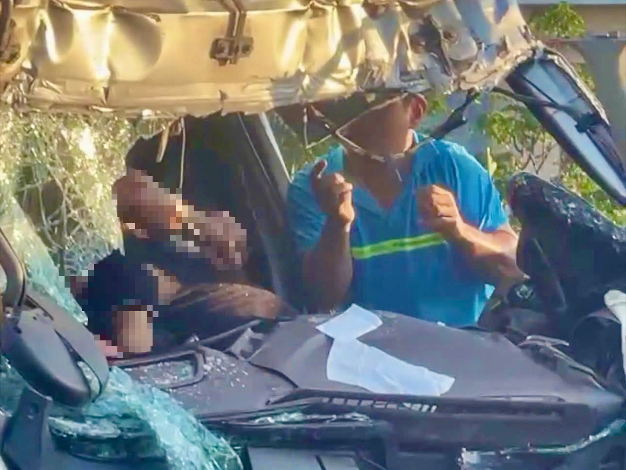 卡車與集裝箱車相撞事故,一名司機死亡