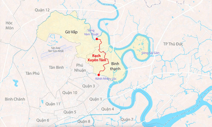 启动改造流经胡志明市市区的近9公里长的水道