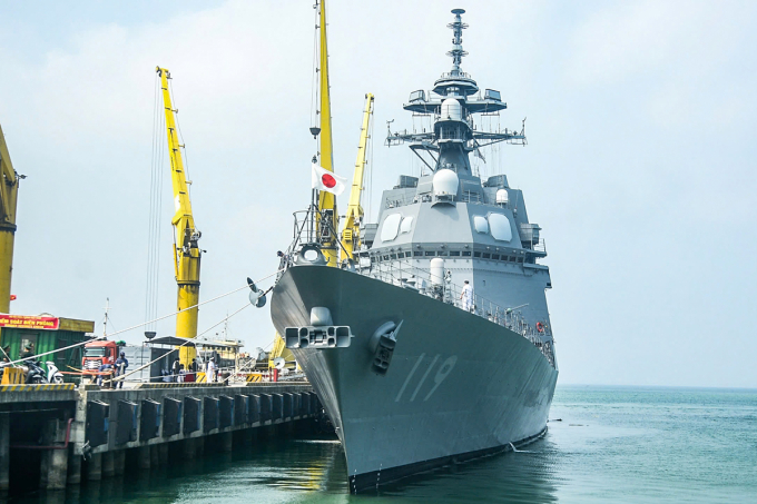 日本護衛艦攜220名船員訪問峴港