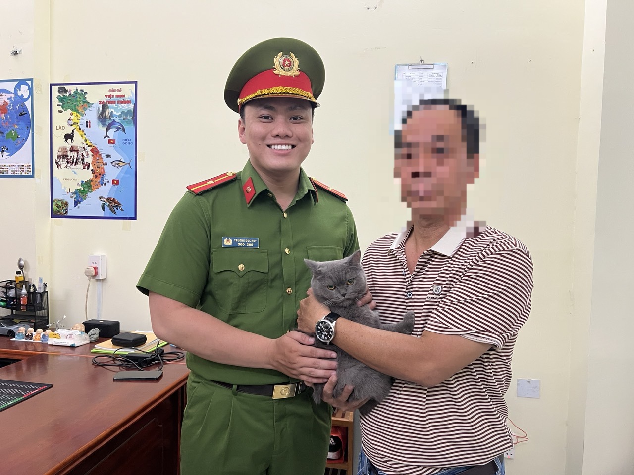胡志明市刑警逮捕三名盜竊班多格犬和灰貓的嫌疑人