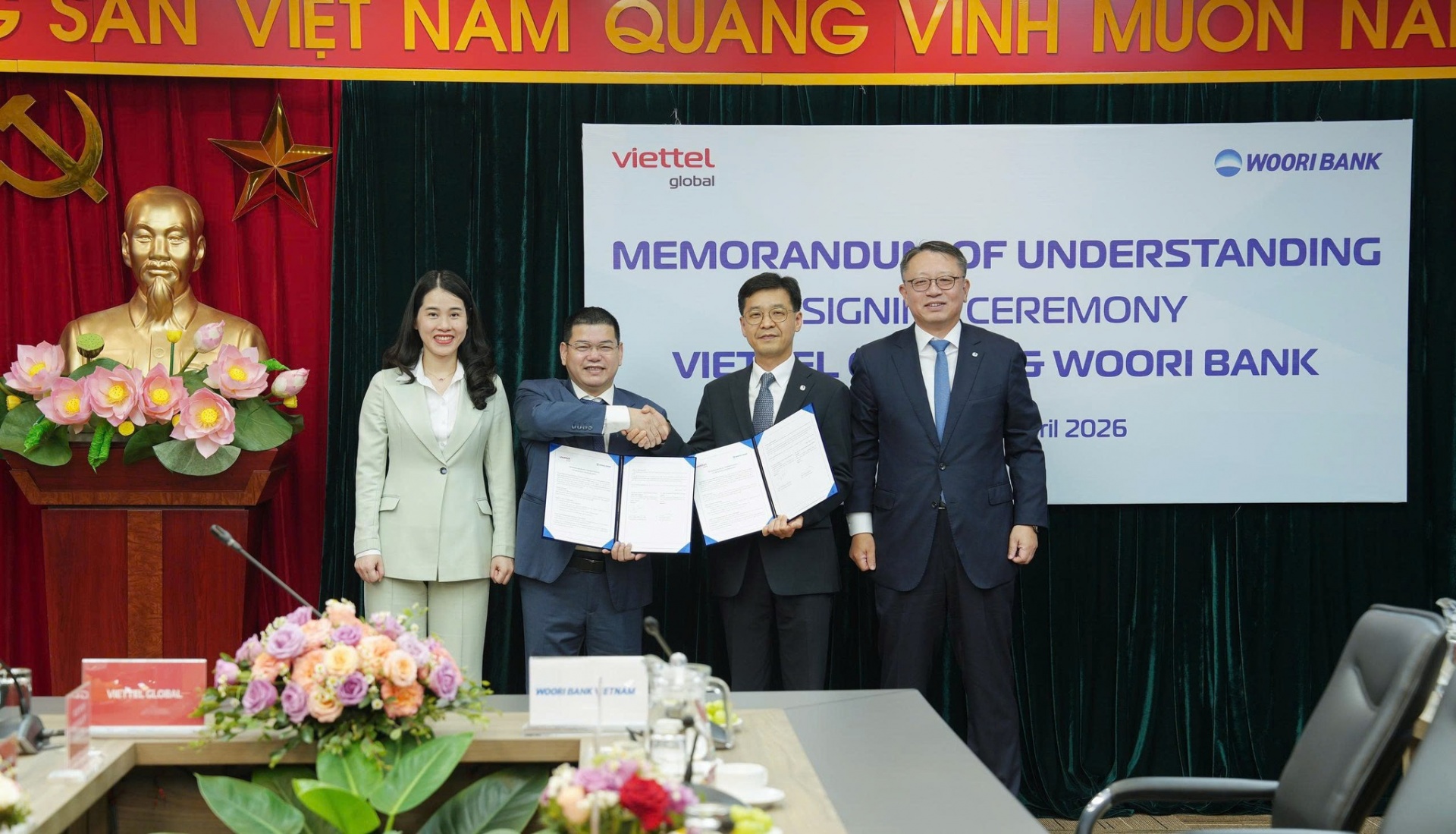友利銀行與越南軍隊電信全球公司深化金融合作