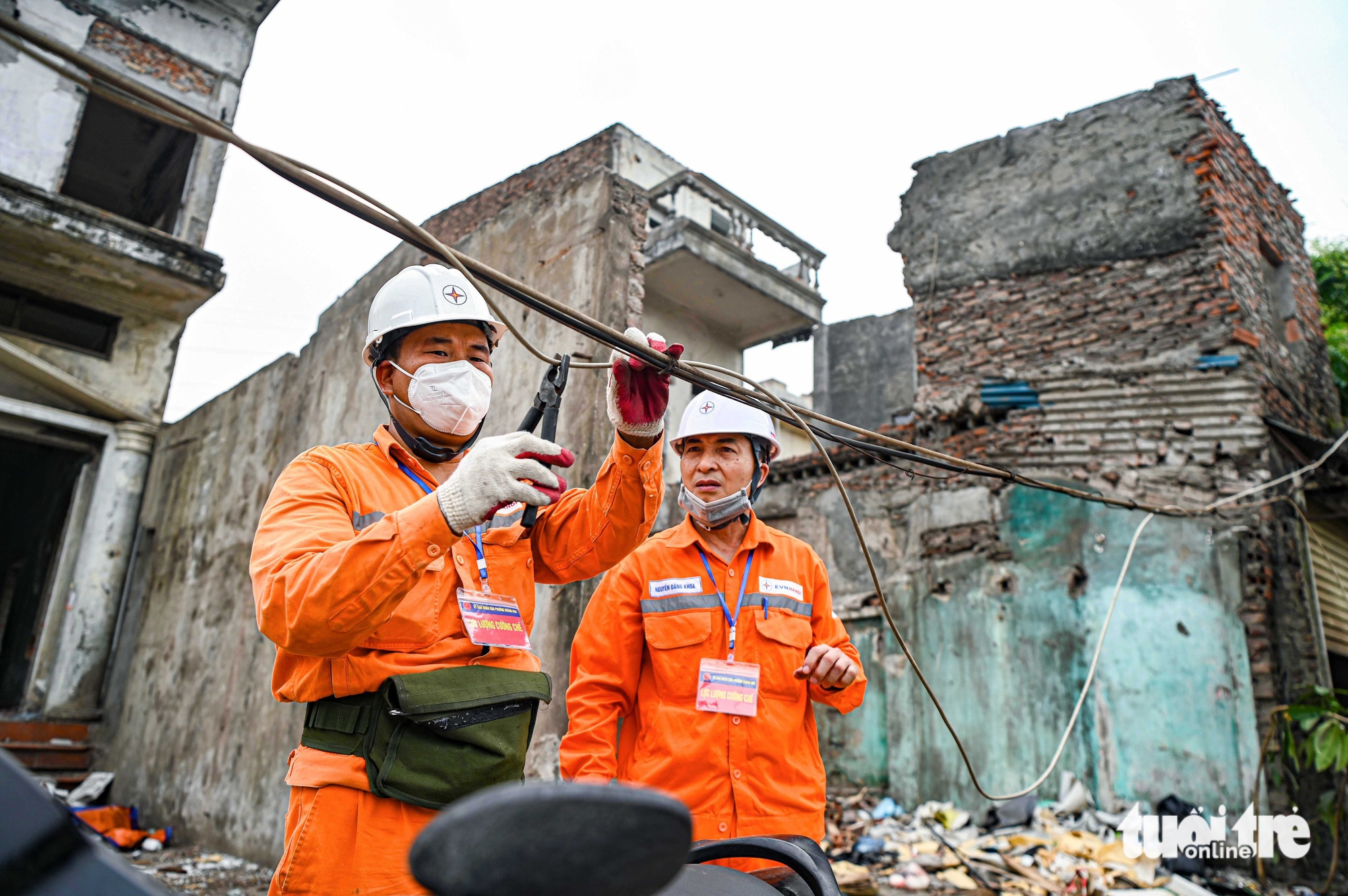 河內居民匆忙搬遷,移交連接三條環線道路擴建項目的土地