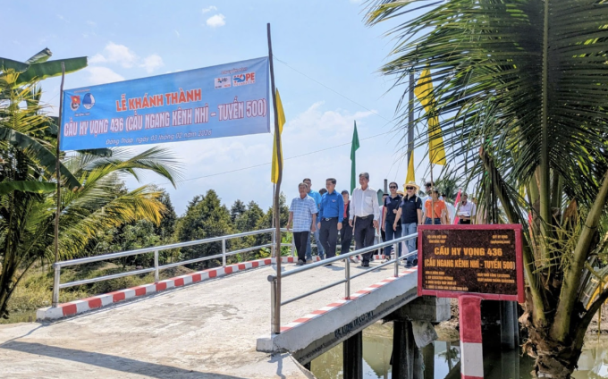 在湄公河三角洲增建38座希望之橋