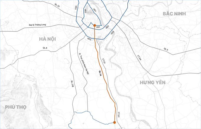河內將國道1號擴建至10車道