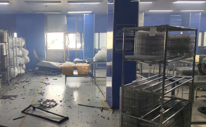 安豐工業區發生爆炸,兩人受傷