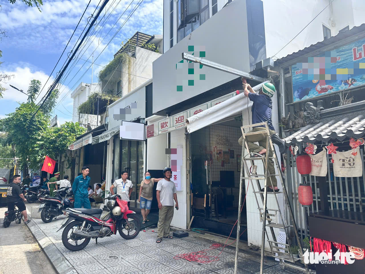 會安多個坊決定清理侵佔,非法放置的花盆、盆景、帳篷被沒收