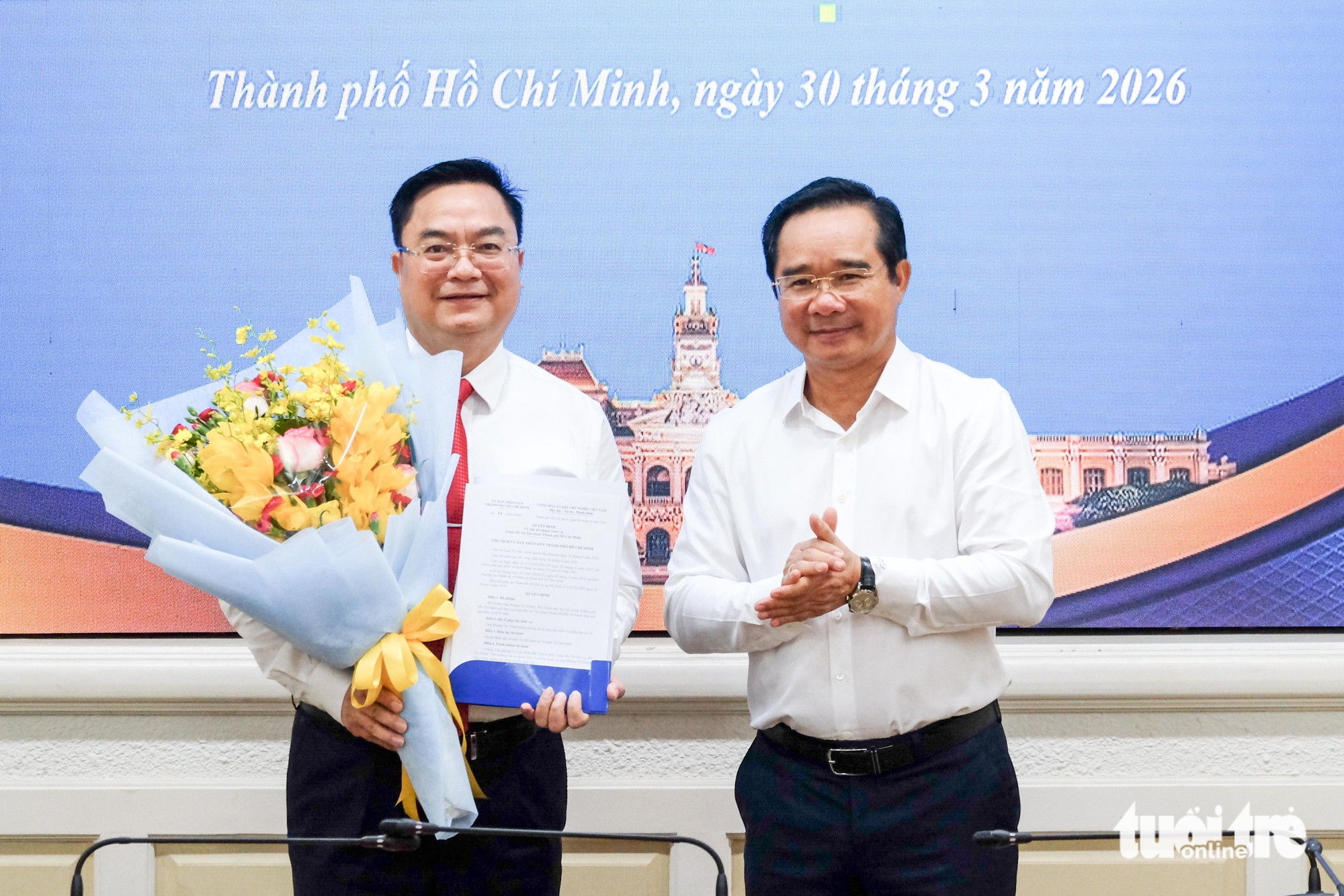 黃武成擔任胡志明市財政廳廳長