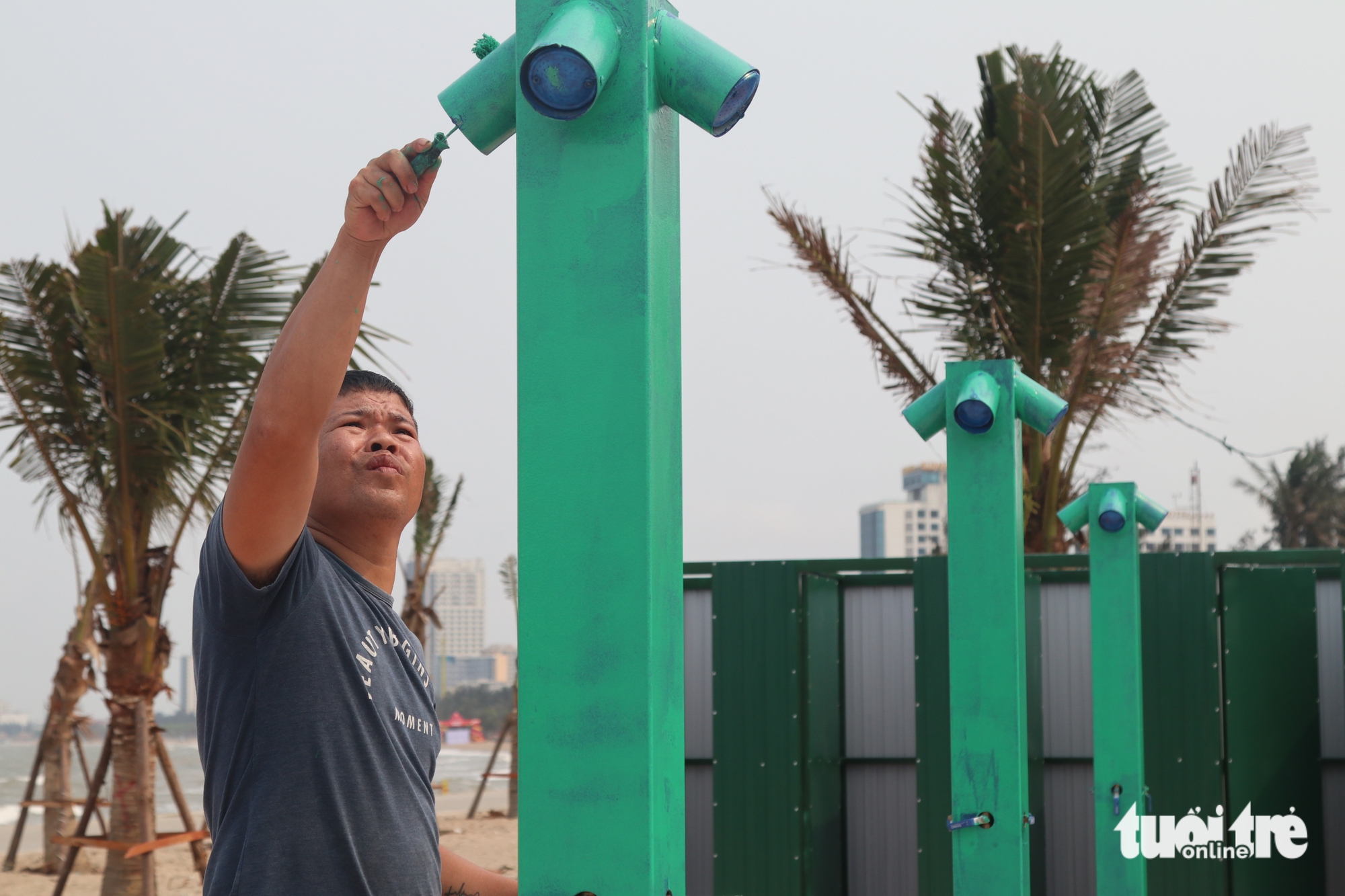 Cửa Lò 建設15個淡水淋浴點服務遊客