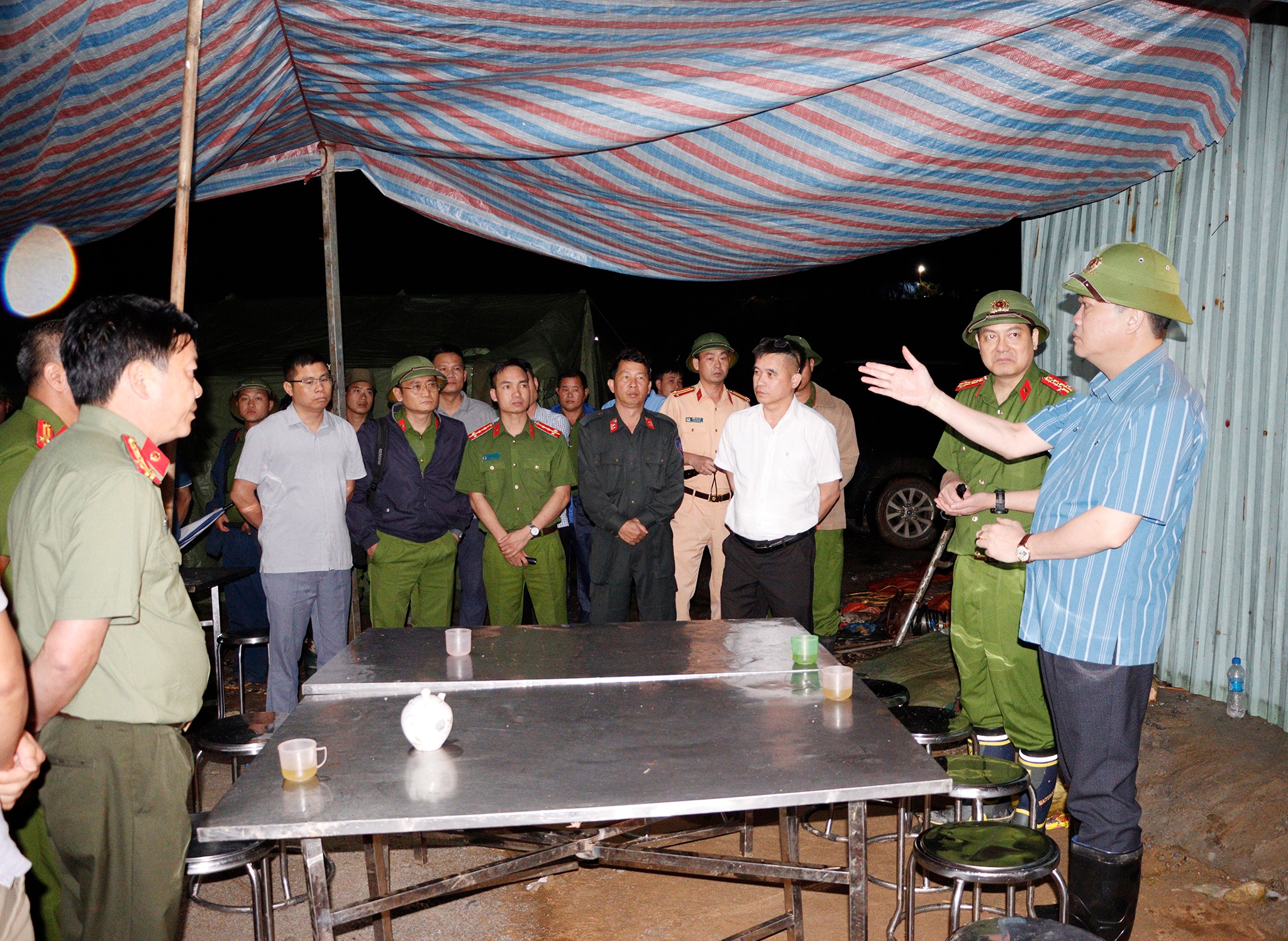 莱州Tả Páo Hồ 1A水电站滑坡现场
