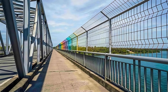 安裝鋼絲網,阻止人們在邊水橋上跳橋