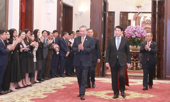 總書記蘇林會見國家主席辦公廳幹部